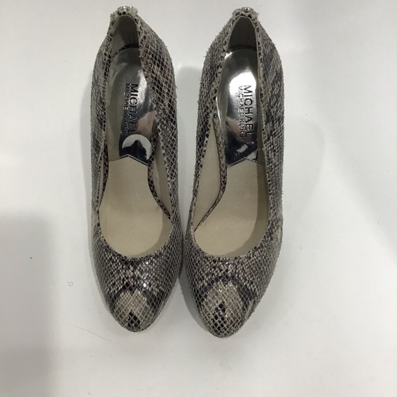 MICHAEL Michael Kors | Snakeskin Platform Pumps~8 - Picture 3 of 7